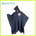 Waterproof Vinyl Hooded Reusable PVC Rain Poncho